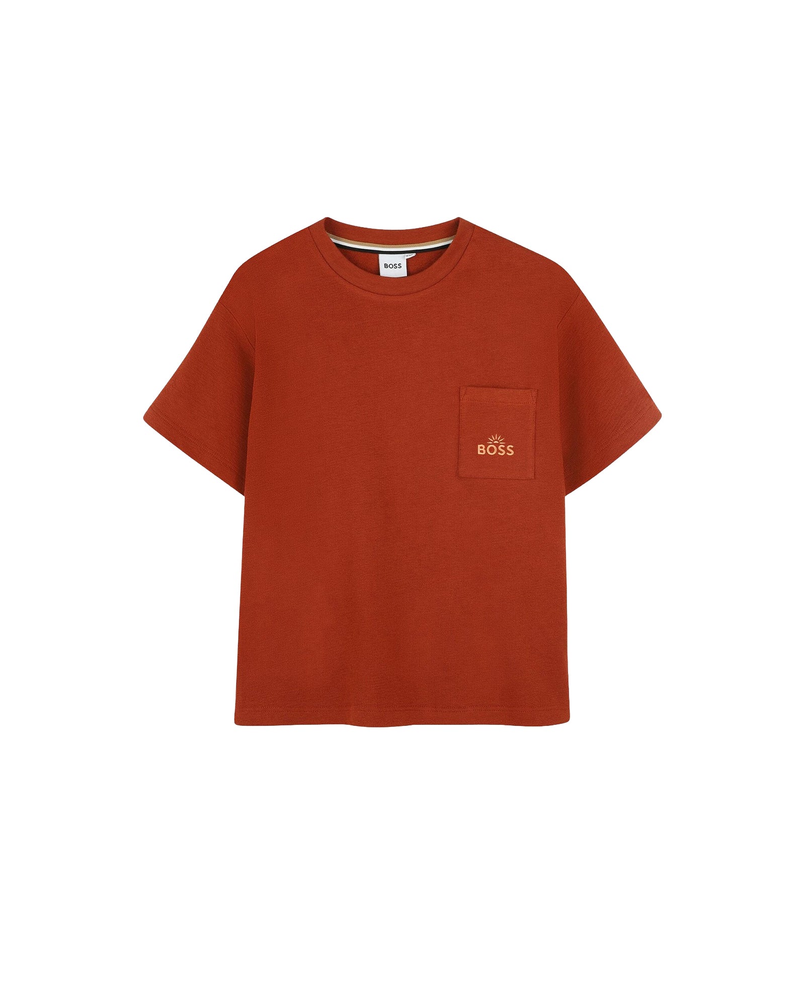 Short-sleeved T-shirt with cotton logo - Crunch