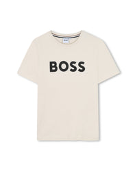T-shirt manches courtes en coton - Vanille