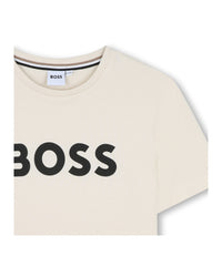 T-shirt manches courtes en coton - Vanille
