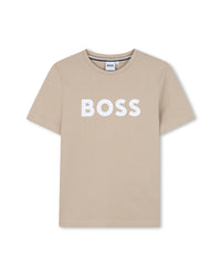 Short-sleeved cotton T-shirt - Sand