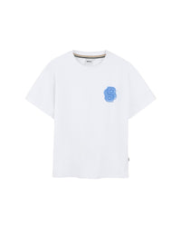 T-shirt manches courtes avec logo en coton - Blanc