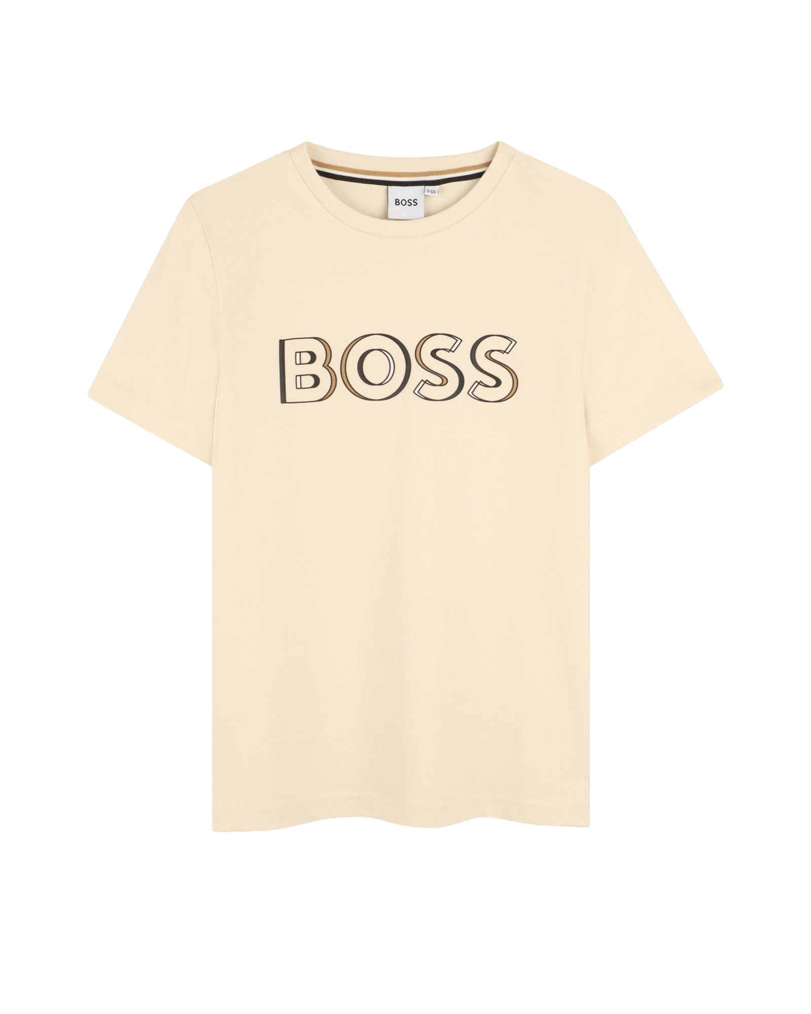 Short-sleeved cotton T-shirt - Vanilla