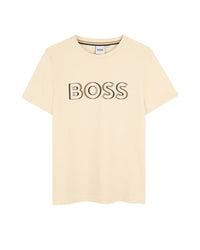 T-shirt manches courtes en coton - Vanille