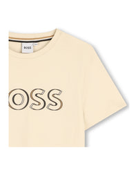 Short-sleeved cotton T-shirt - Vanilla