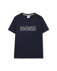 Short-sleeved cotton T-shirt - Cargo Blue