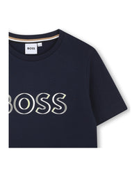 Short-sleeved cotton T-shirt - Cargo Blue