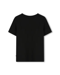 T-shirt manches courtes avec logo en coton - Black