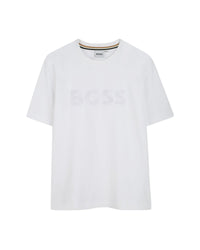 T-shirt manches courtes avec logo en coton - Blanc