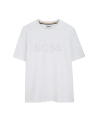 T-shirt manches courtes avec logo en coton - Blanc