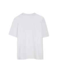 T-shirt manches courtes avec logo en coton - Blanc