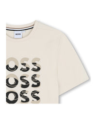 T-shirt manches courtes en coton - Vanille