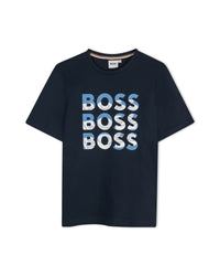 Short-sleeved cotton T-shirt - Cargo Blue