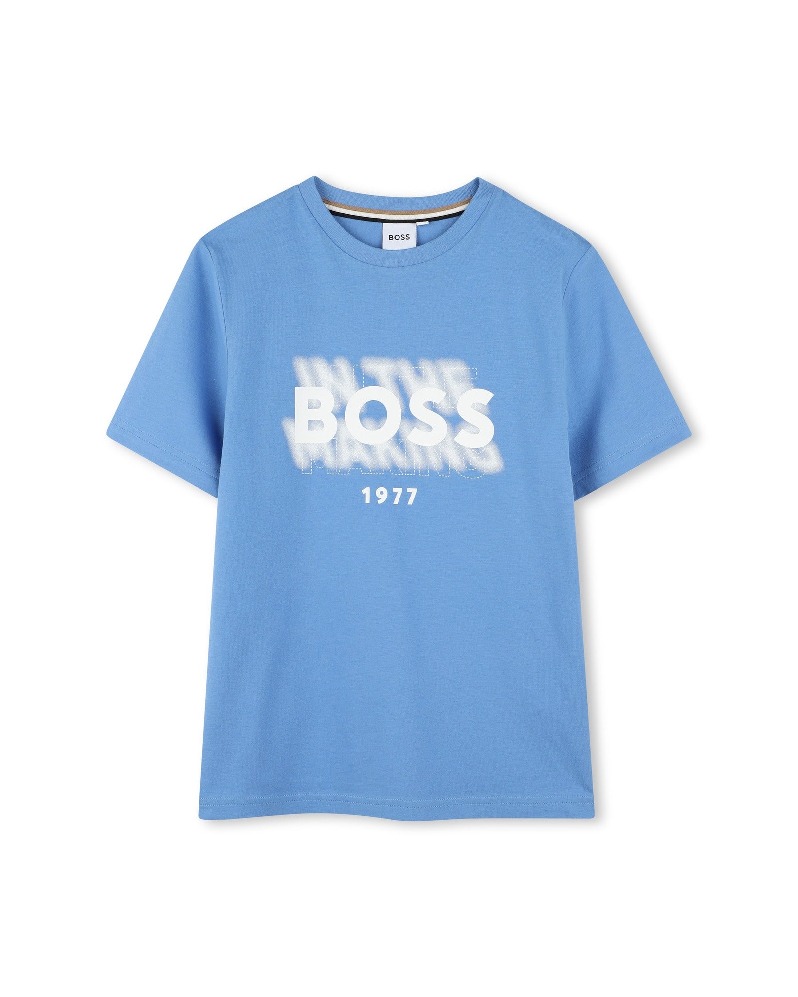 Short-sleeved cotton T-shirt - Girblue