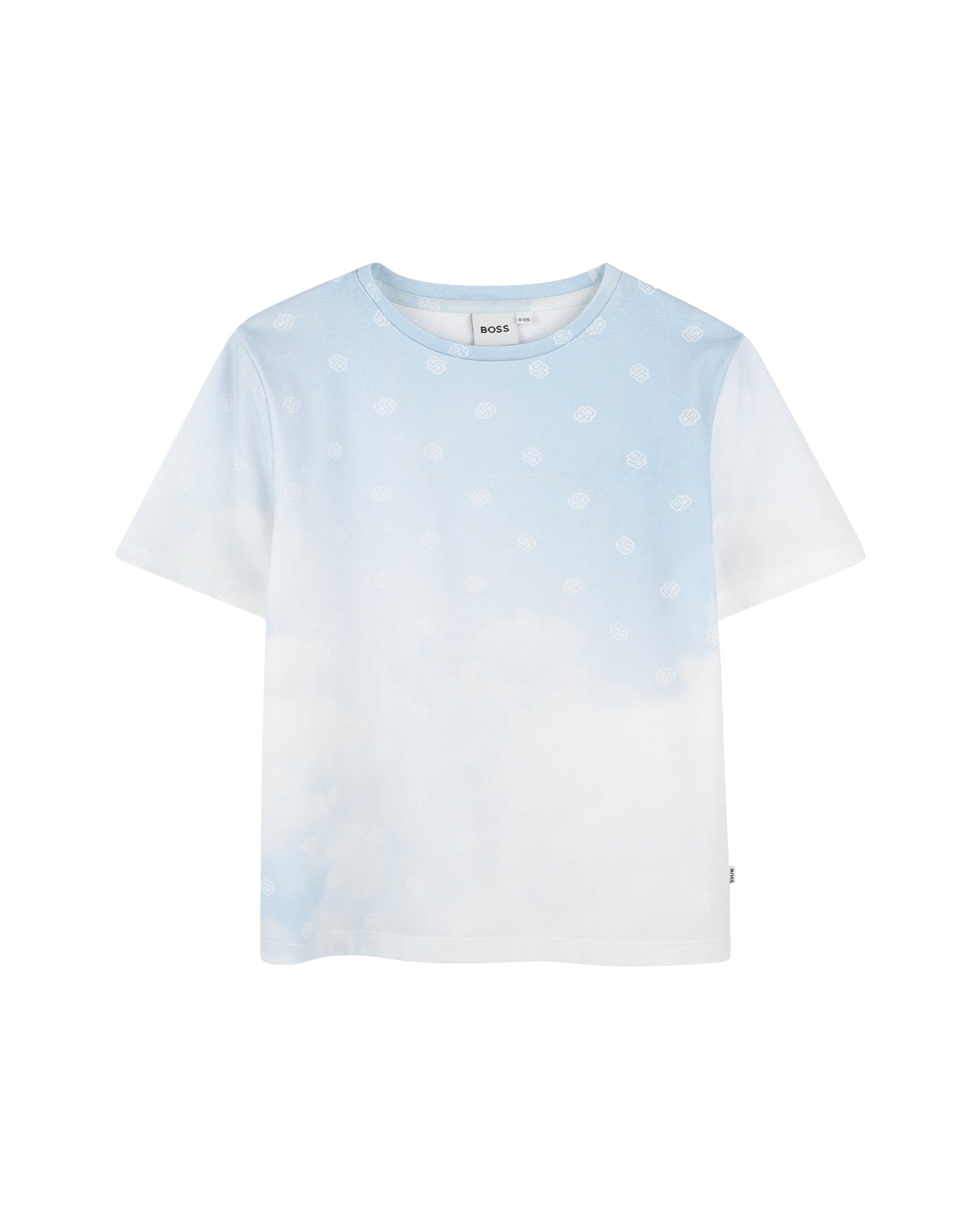 T-shirt manches courtes avec logo en coton - Persian Blue