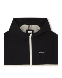 Veste coupe-vent à capuche - Black