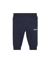 Pantalon de survêtement avec logo en coton - Bleu Cargo
