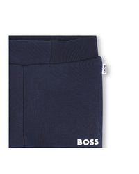 Pantalon jogging avec logo en coton - Bleu Cargo