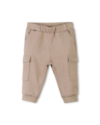 Trousers with logo - Sand