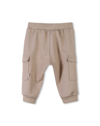 Trousers with logo - Sand