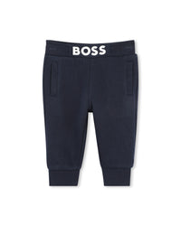 Cotton jogging trousers - Cargo blue