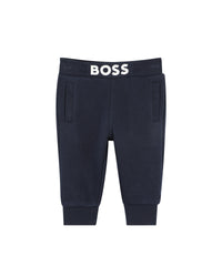 Pantalon de survêtement en coton - Bleu Cargo