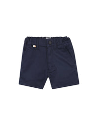 Short chino en coton - Bleu Cargo