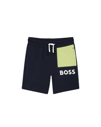 Cotton logo shorts - Cargo Blue