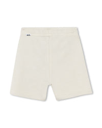 Short avec logo en coton - Vanille
