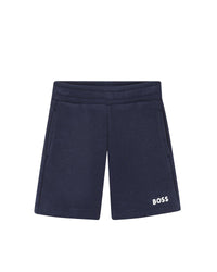 Short avec logo en coton - Bleu Cargo