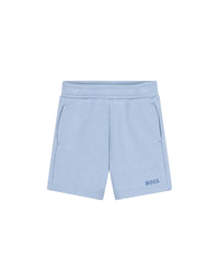 Cotton logo shorts - Persian Blue