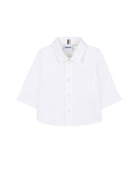 Chemise manches longues avec logo en coton - Blanc