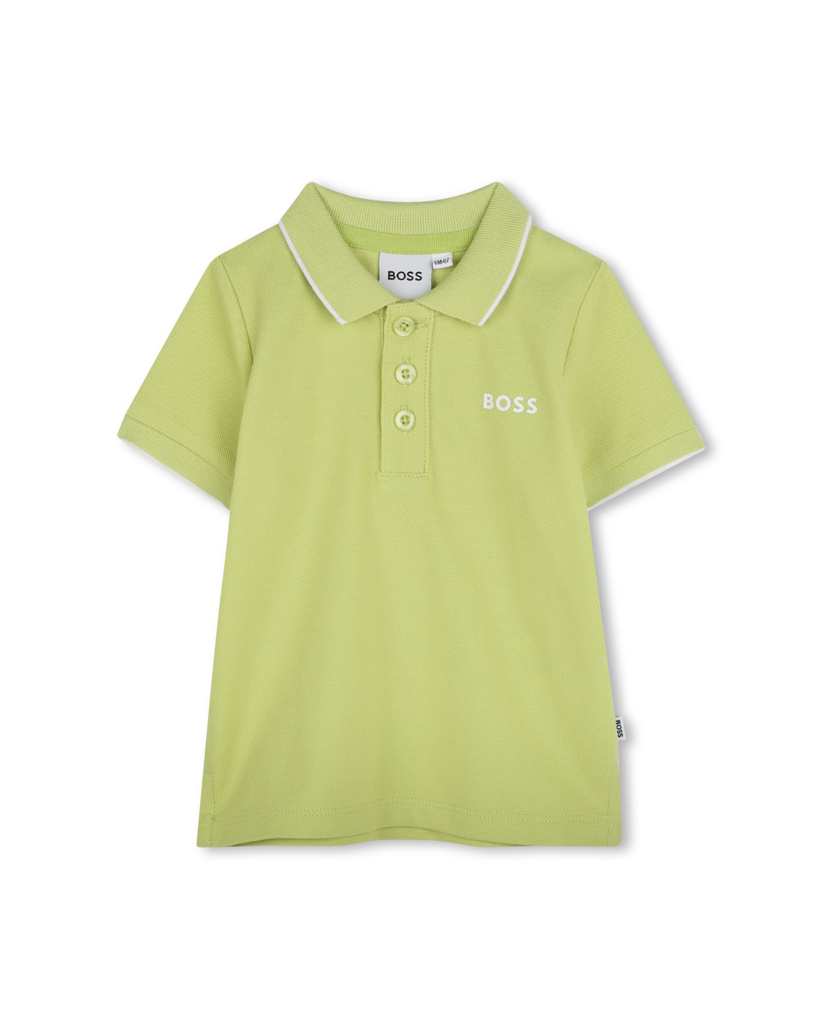 Polo manches courtes avec logo en coton - Apple