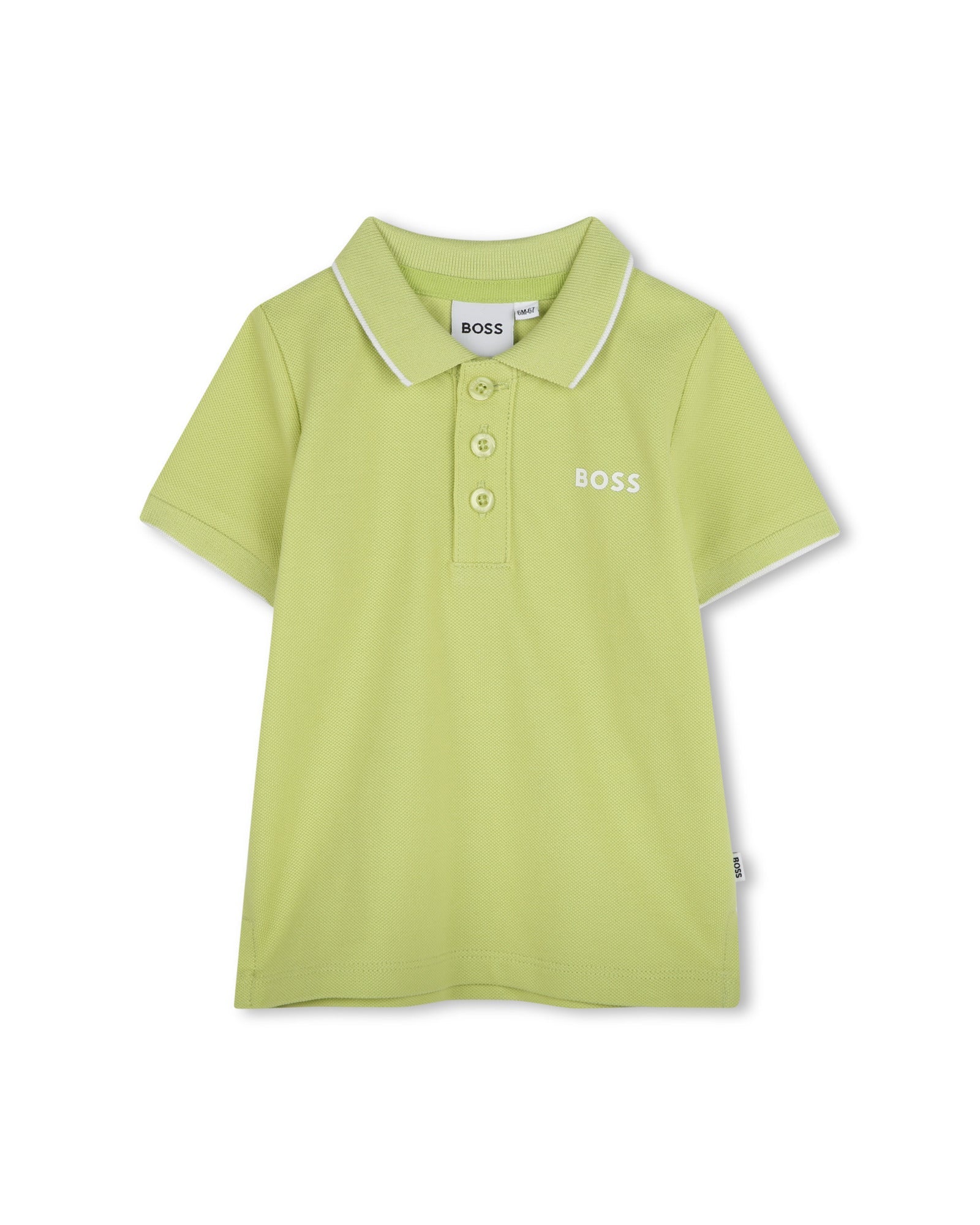 Polo manches courtes avec logo en coton - Apple