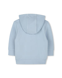 Cardigan à capuche avec logo en coton - Persian Blue