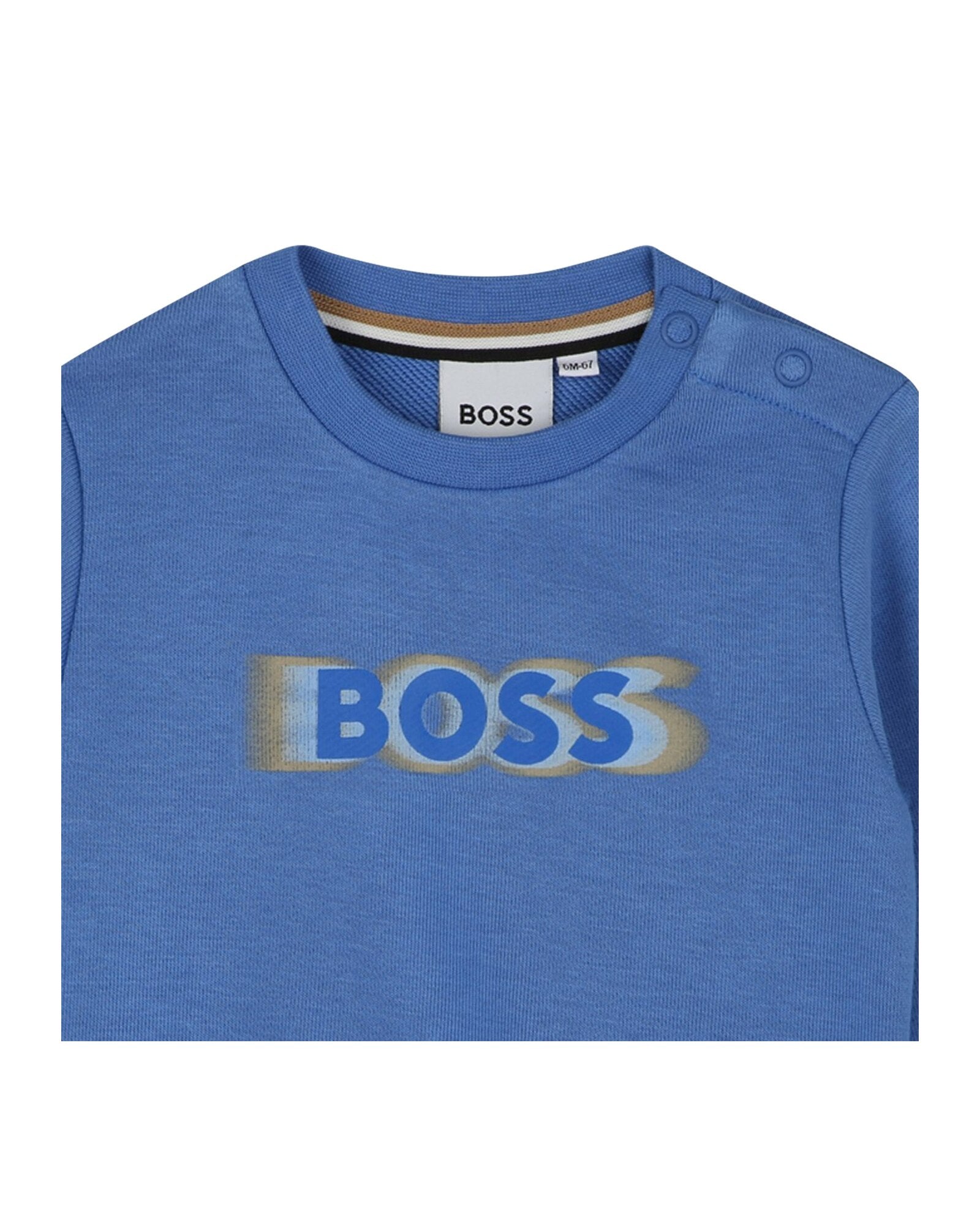 Sweatshirt à col rond en molleton - Girblue