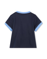 T-shirt manches courtes en coton - Bleu Cargo