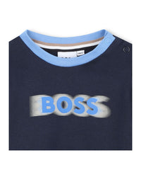 T-shirt manches courtes en coton - Bleu Cargo