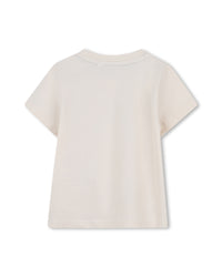 T-shirt manches courtes en coton - Vanille