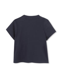 T-shirt manches courtes en coton - Bleu Cargo
