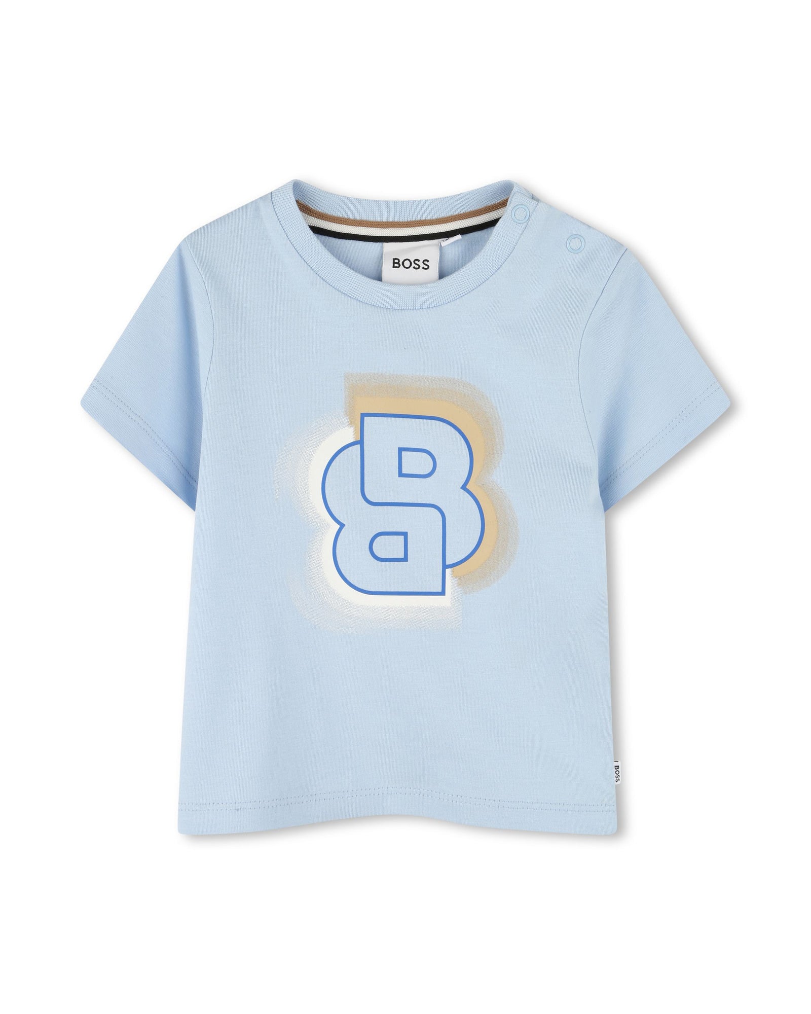 T-shirt manches courtes avec logo en coton - Persian Blue