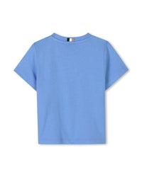 T-shirt manches courtes avec logo en coton - Girblue