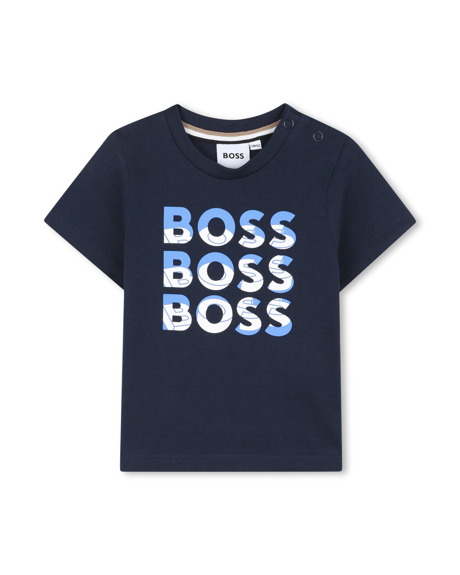 T-shirt manches courtes en coton - Bleu Cargo
