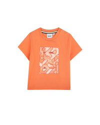 Short-sleeved T-shirt with cotton logo - Mango