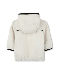 Veste coupe-vent à capuche avec logo - Vanille