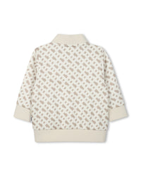 Ensemble cardigan pantalon avec logo - Vanille