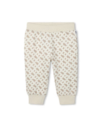 Ensemble cardigan pantalon avec logo - Vanille