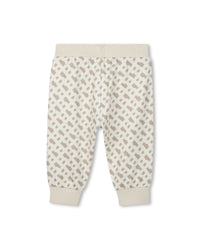 Ensemble cardigan pantalon avec logo - Vanille