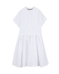 Robe à manches courtes avec logo - Blanc