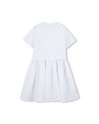 Robe à manches courtes avec logo - Blanc
