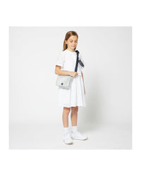 Robe à manches courtes avec logo - Blanc